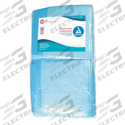DYNAREX Disposable Underpad: Extra Heavy, Blue, 36 in Overall Wd - Incontinence Underpads