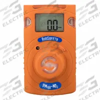 AIMSAFETY Single Gas Monitor: Nitrogen Dioxide, AIMSAFETY, Lithium, Single Gas Detector, Orange (MPN PM100-NO2). Key specifications — Gas Detected: Nitrogen Dioxide; Housing Color: Orange; Battery Chemistry: Lithium.