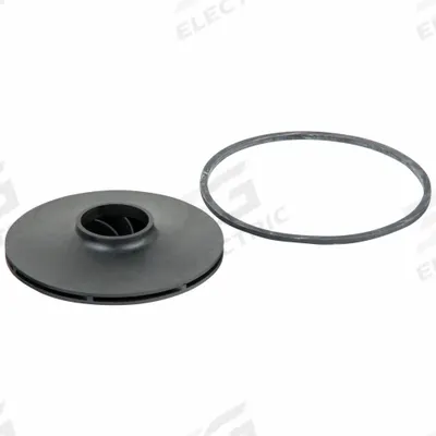 TACO Impeller: 2400-025RP, EPDM/Rubber, 2.5 in Dia. - Impellers for Circulator Pumps