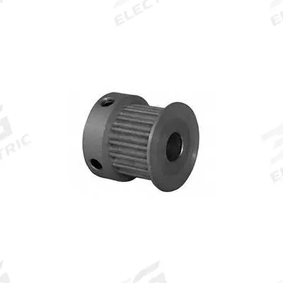 Dayton Timing Pulley: Curvilinear, Fixed, For 9 mm Belt Wd, 17 Teeth, 3 mm Pitch - HTD Section Fixed-Bore Timing Pulleys with Hub