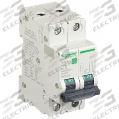 SCHNEIDER IEC Supplementary Protector: 13 A Amps, 14kA at 240V AC, Screw Clamp, C60SP, B (MPN M9F21213). Key specifications — Terminal Connection: Screw Clamp; AC Voltage Rating: 240/415/440V AC; Curve Type: B; DC Voltage Rating: Not Rated; Max. AIR Rating: 14kA at 240V AC; Series: C60SP; Brand: SCHNEIDER.