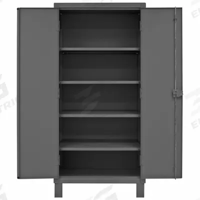 DURHAM MFG Storage Cabinet: 36 in x 24 in x 78 in, Swing Handle & Padlock Hasp - Industrial Shelf Cabinets