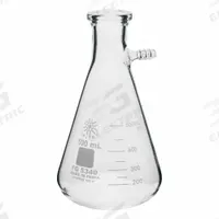 APPROVED VENDOR Filtering Flask: 500 mL, Colorless, Conical, 6 Compatible with Stopper Size (MPN FG5340-500). Key specifications — Shape: Conical; Body Color: Colorless; Brand: APPROVED VENDOR; Compatible with Stopper Size: 6; USP Specification: Type I.