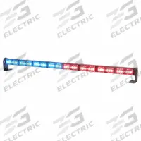 CODE 3 Warning and Directional Light Stick: Combo Warning and Directional Light, Amber/Blue/Red, LED (MPN MTS835MC-RABA). Key specifications — Brand: CODE 3; Lens Color: Clear; Number of Flash Patterns: 41; Installation Type: Removable; Operating Voltage: 12 to 24V.