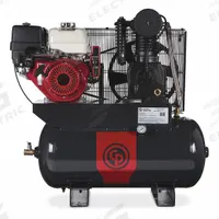 CHICAGO PNEUMATIC Stationary Air Compressor: 2 Stage, 13 hp Engine, Honda, 25.1 cfm, 30 gal Air Tank (MPN RCPC1330G). Key specifications — attr50933: Honda; attr86530: Electric; attr50934: CHICAGO PNEUMATIC.