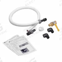 BUSHMAN Rain Barrel Connection Kit: 1 in Hose Inside Dia, 3 ft Hose Lg, Rain Barrel Connection Kit (MPN BFH-K01). Key specifications — Product Type: Rain Barrel Connection Kit; Includes: Roll Plumbers Tape; Brand: BUSHMAN.