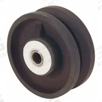 APPROVED VENDOR Track Wheel: 4 in Wheel Dia., 2 in Wheel Wd, 800 lb Load Capacity, Iron, Roller (MPN 1NWF9). Key specifications — attr1099880: No; attr1099886: Black; attr1099891: APPROVED VENDOR.
