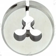 CLE-LINE Round Threading Die: #6-32 UNC, 1 in OD, Adj, High Speed Steel (MPN C65785)