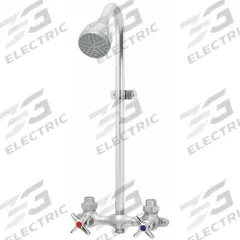 SPEAKMAN Shower Faucet: Commander, 2 gpm Fixed Showerhead Flow Rate, Plastic, Chrome Finish (MPN SC-1220-AF). Key specifications — Showerhead Material: Plastic; Series: Commander.