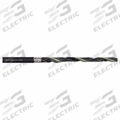 CHAINFLEX Control Cable: 17 AWG, 25 Conductors, Order by the Foot, PUR Jacket, 600 V (MPN CF891-10-25). Key specifications — Conductor Material: Copper; Conductor Configuration: Single; Minimum Bend Radius Factor - Fixed: 7 x OD; Minimum Bend Radius Factor - Flexible: 10 x OD; Includes Ground: Yes; Minimum Bend Radius Factor - E-Chain: 12.5 x OD; Resistance Properties: Oil and Grease Resistant; Standards: CEI 20-35.