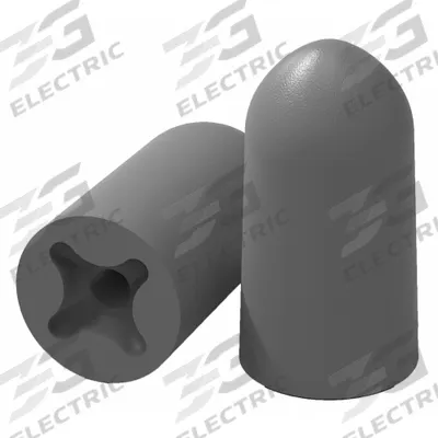 HEXARMOR Ear Plugs: Bullet, 33 dB NRR, Uncorded, Roll-Down, Disposable, L Earplug Size - Bulk Earplug Refills