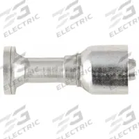 PARKER Hydraulic Crimp Fitting: Steel x Steel, Straight, -16 For Hose Dash Size, Male x Genderless (MPN 16A43-20-16). Key specifications — Fitting Gender: Male x Genderless; Fitting Connection Type: Flange x Crimp; Thread Size: 0.511"-27; For Hose Dash Size: -16; Brand: PARKER.
