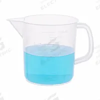 APPROVED VENDOR Beaker: Low Form with Handle, Molded Graduation, Polypropylene, Translucent (MPN 335708). Key specifications — Clarity: Translucent; Graduation Style: Molded; Body Color: Colorless; Brand: APPROVED VENDOR; Product Type: Beaker; Includes Graduations: Yes.