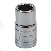SK PROFESSIONAL TOOLS Socket: Metric, 1/4 in Drive Size, 7 mm Socket Size, 12-Point, Std, Chrome (MPN 43706). Key specifications — attr1204417: SK PROFESSIONAL TOOLS; attr1204392: Chrome.