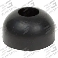 Bumper Door Stop: Door - Mounted, 1 3/32 in Wd, 5/8 in Overall Ht, Black (MPN 68W-017). Key specifications — Product Type: Bumper Door Stop; Brand: APPROVED VENDOR; Color: Black.