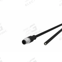 Sensor Cable: M12 Female Straight X Free End, 4 Pins, Black, PUR, 1 m Cable Lg, 4 A Max Current (A) (MPN 142MCA10010). Key specifications — Cable Jacket Color: Black; End 1 Gender: Female; End 1 Mounting Orientation: Straight; End 2 Connection Type: Free End; IP Rating: IP6X; Brand: METZ CONNECT; Wire Size: 22 AWG/42 AWG; Cable Jacket Material: PUR.
