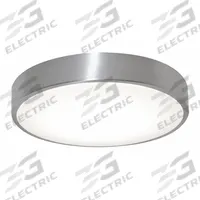 LED Flush Mount: 11 5/8 in Dia, Brushed Aluminum, 3 in Ht, 1,800 lm, 3000K/3500K/4000K, 22 W (MPN OTVF1218LAJD1BA). Key specifications — Voltage: 120V AC; Brand: AFX INC.; For Bulb Type: Integrated LED; Color Temperature: 4000K; Housing Finish/Color (Broad): Brushed Aluminum.
