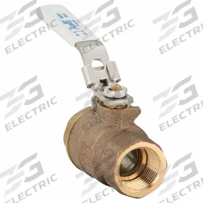 APOLLO Manual Two-Way Ball Valve: 3/4 in Size, Brass/Bronze, Straight, FNPT x FNPT - Bronze Ball Valves