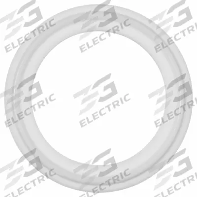 APPROVED VENDOR Sanitary Gasket: Tri-Clamp, PTFE, For 12 in Tube Outside Dia - Tri-Clamp Cleanroom Sanitary Gaskets