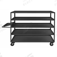 APPROVED VENDOR Utility Cart: 3,000 lb, 5 Shelves, 78 in L x 25 in W x 63 in H Overall Dim, Flat (MPN OPC-247268-5-6PH-95). Key specifications — Caster Wheel/Tread Material: Phenolic; Brand: APPROVED VENDOR; Caster/Wheel Configuration: (2) Rigid.