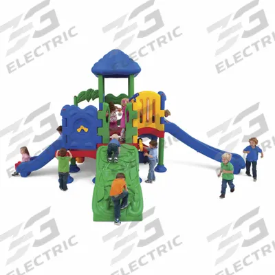 ULTRAPLAY Playground: Ground Spike, 32.3 ft Installation Zone Lg - Playground Structures with Ground Spike Mounting