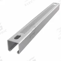 Strut Channel: Steel, Pre-Galvanized Zinc, 12 ga Gauge, Perforated Slot, 8 mm Slot Spacing (MPN DS-SS15812-18-PG/10). Key specifications — Material: Steel; Color: Gray; Finish: Pre-Galvanized Zinc; Slot Type: Narrow Slotted; Brand: DAKOTA SYSTEMS.