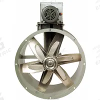 DAYTON Tubeaxial Fan: Clean Air, 42 in Blade, 21,465 cfm @ 0.000 in SP, 115/230V AC, 1 Phase, 3 hp (MPN 7AG15). Key specifications — Brand: DAYTON; Includes Drive Package: Yes; Spark Resistant Construction Type: B; Assembly: Unassembled; Nameplate Voltage: 115/230V AC; Mounting Orientation: Horizontal; Hazardous Location Specification: Not Rated; Motor Enclosure: Totally Enclosed Fan Cooled.