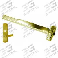 VON DUPRIN Exit Device: 3 ft Max Door Wd, Brass (MPN 99L-06 3 US3 RHR). Key specifications — Product Type: Exit Device; Brand: VON DUPRIN; Exit Device Type: Rim; Outside Trim Type: Lever; Exit Bar Style: Touchbar; ADA Compliant: Yes.