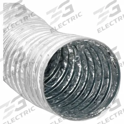 BAILEIGH INDUSTRIAL Heat Resistant Dust Collection Hose: 4 in Dia x 8 3/16 ft L - Hoses for Metal Dust Collectors
