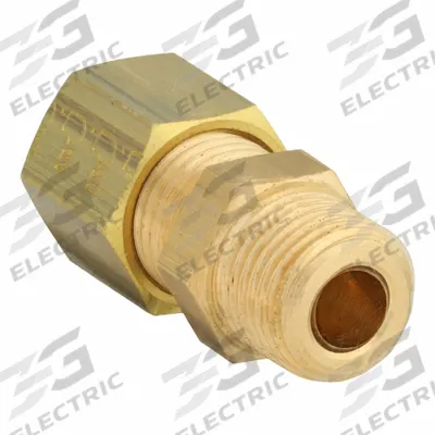 LEGRIS Compression Fitting Coupling: 3/4 in Pipe x 22 mm OD Fitting Size, BSPT x Compression - Standard Sleeve Brass Compression Fittings