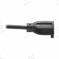 EATON TRIPP LITE Power Cord: 12 ft Lg, 3/16, 5-15P Plug, 5-15R Receptacle, SJT, PVC, 13 A Current (MPN P022-012-13A). Key specifications — Brand: EATON TRIPP LITE; Jacket Material: PVC.