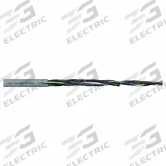 CHAINFLEX Control Cable: 16 AWG, 5 Conductors, Order by the Foot, PVC Jacket, 300 V (MPN CF130-15-05). Key specifications — Conductor Material: Copper; Conductor Configuration: Single; Minimum Bend Radius Factor - Fixed: 4 x OD; Minimum Bend Radius Factor - Flexible: 6 x OD; Includes Ground: Yes; Minimum Bend Radius Factor - E-Chain: 7.5 x OD; Resistance Properties: Flame Retardant; Standards: VW-1.