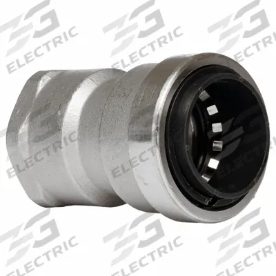 APPROVED VENDOR Push-Fit Adapter Fitting: 1 1/2 in OD x 1 1/2 in Pipe Size - Stainless Steel Push-to-Connect Tube Fittings