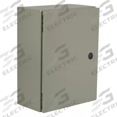 WIEGMANN Enclosure: Steel, 40 in x 24 in x 12 in, NEMA 12/13/3R/4, Solid Cover, Hinged (MPN N412402412C). Key specifications — Closure Method: 1/4-Turn Latch; Brand: WIEGMANN; Knockouts: Not Included.