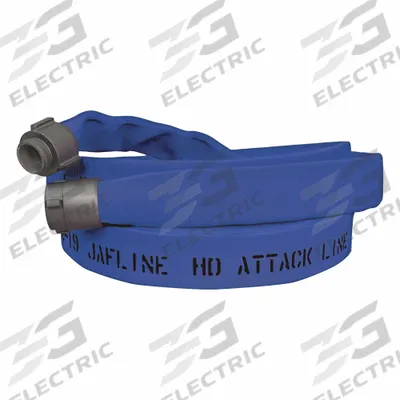 JAFLINE HD Fire Hose: Double Jacket, 1 3/4 in Hose Inside Dia, 25 ft Hose Lg, Polyester - Attack Fire Hoses