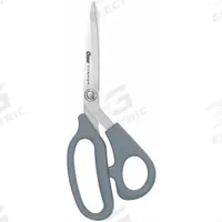 CLAUSS Shop Shears: Ambidextrous, 8 in Overall Lg, Straight, Titanium Bonded, Pointed, Gray (MPN 18081). Key specifications