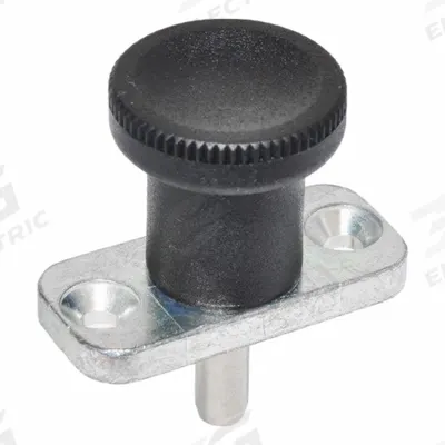 JW WINCO Indexing Plungers - Plate Mount: 6 mm Plunger Wd - Locking Vertical-Mount Pull-Knob Indexing Plungers
