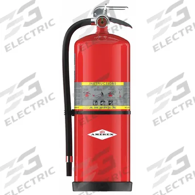 AMEREX Fire Extinguisher: 30 lb Extinguisher Capacity, 10A:160B:C - Class ABC Fire Extinguishers