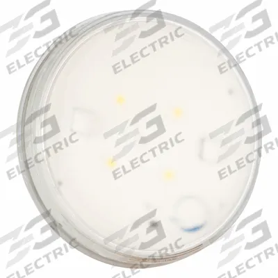 GROTE Dome Light: Round, 12V DC, LED, Clear, Clear, 4 5/16 in Overall Dia - Round Dome Lights