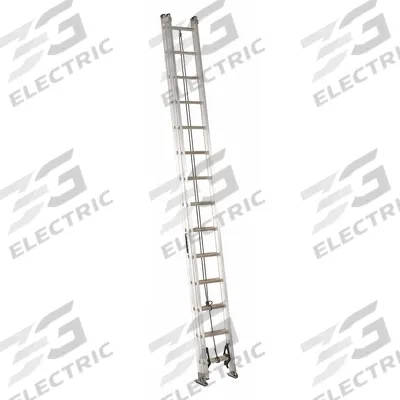 LOUISVILLE LADDER Extension Ladder: 28 ft Ladder Size, Aluminum, 300 lb Load Capacity - Lightweight Aluminum Extension Ladders