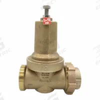 WILKINS Pressure Reducing Valve: FNPT x FNPT, 1 1/2 in Pipe Size, Bronze, 25 psi to 75 psi (MPN 112-500XL3). Key specifications — Brand: WILKINS; Union Type: Single Union; Low-Lead Compliance: Low-Lead Compliant.