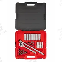 PROTO Socket Set: 1/2 in Drive, 30 Piece, Metric, 8 mm to 21 mm (MPN J54230T). Key specifications — attr1224269: 1/2 in; attr1204650: 8 mm to 21 mm; attr1204673: Socket Bits Not Included; attr1204688: PROTO; attr1206170: Standard Sockets.