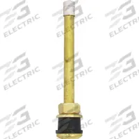 HALTEC Truck/Bus Tire Valve: Tire Valve, Clamp-In, 180° Valve Stem Angle, Straight, Buses/Trucks (MPN TV-572A-100). Key specifications — Valve Type: Clamp-In; Thread Size: 0.305-32; Valve Shape: Straight; Color: Brass; Product Type: Tire Valve; Compatible Vehicle Type: Trucks; Material: Metal; Brand: HALTEC.