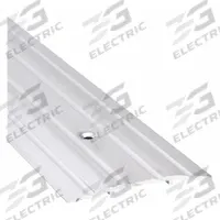 NATIONAL GUARD Door Threshold: Saddle, Aluminum, 4 ft Lg (MPN 413-4). Key specifications — Brand: NATIONAL GUARD; Transition Type: Fluted.