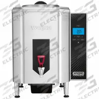 WARING COMMERCIAL Hot Water Dispenser: 10 gal Capacity, Silver, 25 1/2 in x 18 1/2 in x 19 1/2 in (MPN WWB10G). Key specifications — Voltage: 120V AC; Plumbing Required: No; Brand: WARING COMMERCIAL.