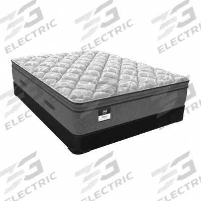 SEALY Bed Mattress: Queen, Soft, Knit Fabric, 11 1/2 in Overall Ht, 60 in Overall Wd - Dunmore by Sealy