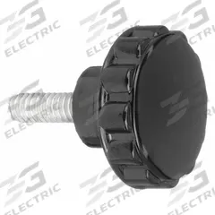DAVIES Hand Knob: Fluted, Thermoset, 5/16"-18 Thread, 25 mm Thread Lg, 1.5 in Dia (MPN 3009CC). Key specifications — Brand: DAVIES.