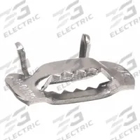 BAND-IT Strapping Buckle: Fits 3/8 in Strap Wd, Stainless Steel, 50 Qty, Flat, Regular Duty, 50 PK (MPN GRC253). Key specifications — Material: Stainless Steel; Brand: BAND-IT; Stainless Steel Grade: 201; Surface Type: Flat.