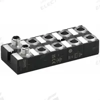 MURRELEKTRONIK IO-Link hub: 8 Output Ports, 5-Pole A-Coded M12 Female, 16 Digital Inputs, IP68 (MPN 59838). Key specifications — attr912985: COM3 (230.4 kbit/s); attr912983: 24V DC; attr912984: IP68.