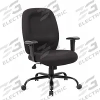 BOSS Office Chair: Ht, Black, Fabric Material, 25 in Back Ht, 22 1/2 in Seat Wd, 20 1/2 in Seat Dp (MPN B996). Key specifications — attr982877: Black; attr982913: Yes; attr982865: Black; attr982870: BOSS; attr982901: Black.